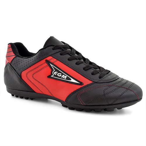 Chuteira Trava Fixa-society-soccer Couro Soft 557b