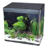 Acuario Curvo Boyu Ms-520 De 45 Litros, Color Negro, 127 V