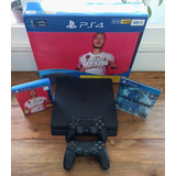 Playstation 4 (ps4) - 500 Gb - 2 Controles - 2 Juegos