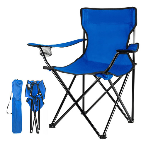 Silla De Camping Plegable Portátil Con Bolsa Playa Picnic 