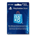 Tarjeta Psn 30 (usa) Playstation Gift Card 30 Dólares