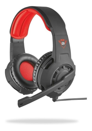 Audífonos Gamer Trust Gxt Radius Gxt 310 Black Y Red