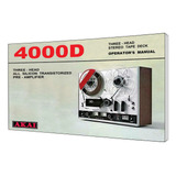 Manual Do Tape Deck Akai 4000d (cópia Em Inglês)