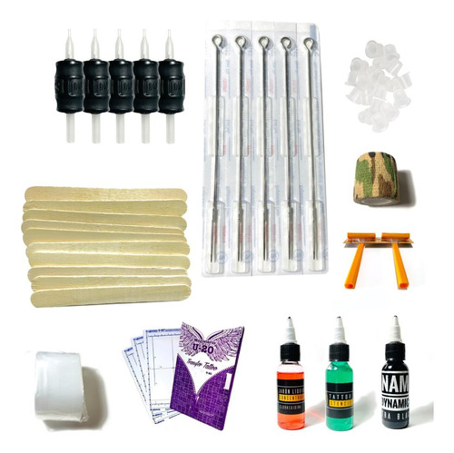 Kit Tatuajes Insumos Inicio Para Bobina Rot - Tattoo -  