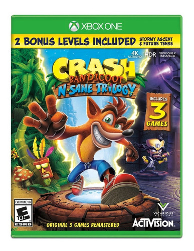 Crash Bandicoot N Sane Trilogy Xbox One Nuevo 2 Bonus Levels