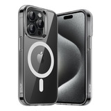 Funda Magnética Magsafe Clear P/ Tel iPhone 15 Pro Plus Case