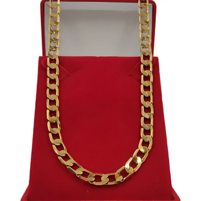 Cordão Colar Corrente Masculina Moeda Antiga Grossa Pesada Cor Ouro 18k | Parcelamento sem juros