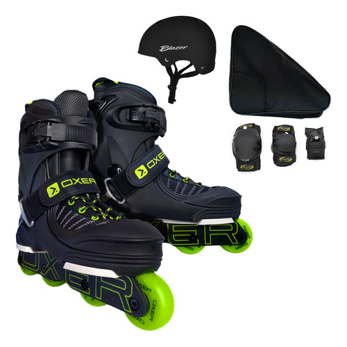 Patines Agresivo Bota Semiblanda +protecciones+casco+mochila