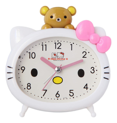 Astero Reloj Despertador Kawaii Con Apariencia De Gato, Relo