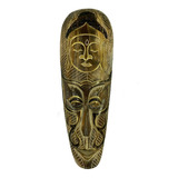 Enfeite Buda Bali Máscara Decorativa Carranca Decoração 50cm