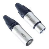 10 Plug Xlr Canon Femea + Macho - Datalink Dlk