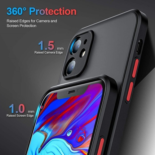 Capa Case Luxo Proteção Queda Camera P/ iPhone X 11 12 E 13