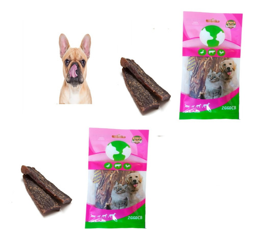 X2 Snack  Perros Tiras De Carne  Para Mascotas  Recompensa 
