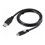 Cable Usb-c Con Bloqueo A Usb 3.0 1.2m.