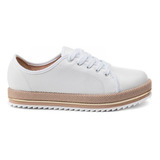 Tênis Feminino Beira Rio Flatform  Listras Original Lançamen