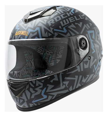 Casco Para Moto Integral Rockwell 929 Plain - En Teo Motos 