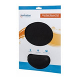 Mouse Pad Manhattan Ergonomico De Gel Negro