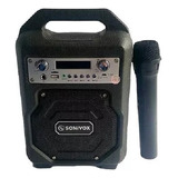 Parlante Vs Ss1963  Bluetooth Portátil Sonivox  Microfono
