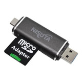 Lector De Tarjetas Micro Sd Tipo Usb Y Usb C Tipo C