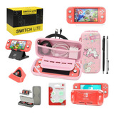 Paquete De Accesorios Switch Lite, Kit Con Estuche De Transp