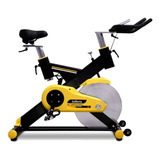 Bicicleta Fija Zellens Zl-spinnen Para Spinning Color Negro Y Amarillo