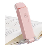 Luz De Libro Recargable Usb C/bloqueo De Luz Azul - L Pink 