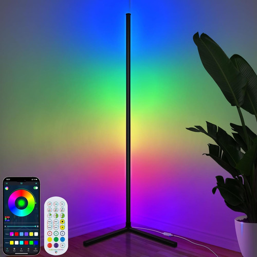 Lámpara De Pie Led, 65 Pulgadas, Luces Rgb Inteligentes, Lám