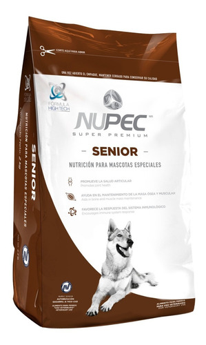 Alimento Nupec Nutrición Científica Para Perro Senior Todos Los Tamaños Sabor Mix En Bolsa De 8kg
