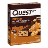 Quest Nutrition Dipped Chocolate Peanut Butter Bars