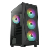 Gabinete Aerocool Falcon Mid Tower 4 Fans Rgb Falcon-g-bk-v2