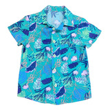 7844 Camisa Hawaiana Mambo Kids Niños M/c Estampada 4/14