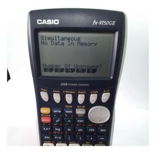 Calculadora  Casio Fx 9750 Gii Programa Graficas Matrices