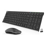 Combo De Teclado Y Mouse Inalámbricos 2.4g Hw193mw162 Inoxid