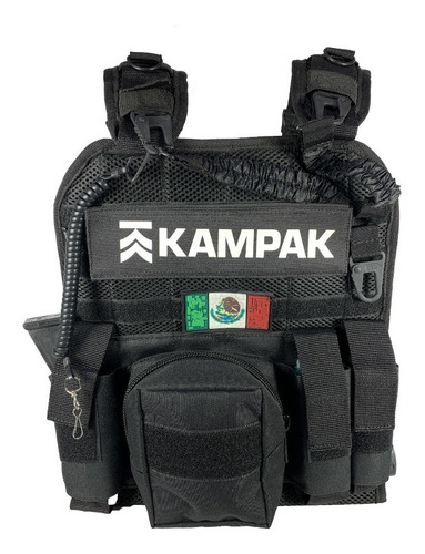 Chaleco Pouch Kampak Chpo Porta Placa Porta Fusil Cross Fit