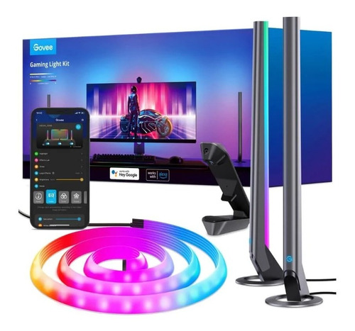 Govee Kit Dreamview G1 Pro Luz Neon Y Barras Monitor 22'-32 Color De La Luz Multicolor