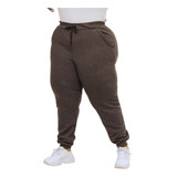 Calça Moletom Feminina Plus Size Tamanho Grande Flanelada