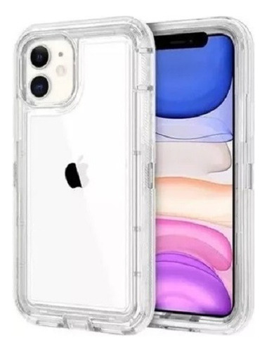 Funda Case Uso Rudo Para iPhone 360 Transparente Antigolpes