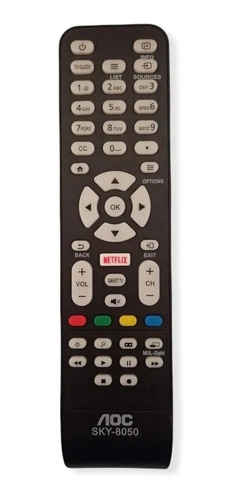 Controle Remoto Compatível Tv Aoc Sky-8050