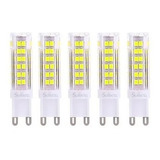 Pack 5 Ampolletas Led G9 6w Frío Y Cálido