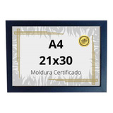 Moldura Quadro A4 P/ Certificado Premium Com Vidro A Melhor