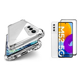 Capa Capinha + Película Vidro 3d Compatível Samsung M52 5g