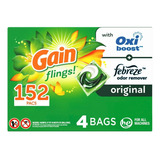 Detergente Gain Febreze Y Aromaboost 152 Ct Importado