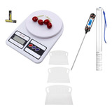 Kit Cocina Balanza Digital 10kg + Termometro + Set X3 Cornet