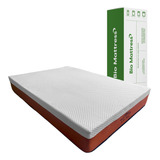 Colchón Individual De Memory Foam Bio Mattress Memory Foam Hermes Anaranjado - 100cm X 190cm X 25cm