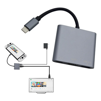 Adaptador Hub De Video Usb C - Hdmi Para Nintendo Switch