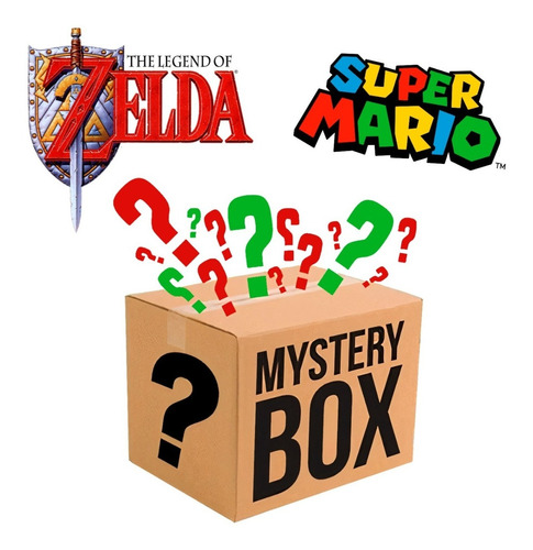 Zelda Y Mario Caja Misteriosa - $2,000 Pesos De Contenido! 