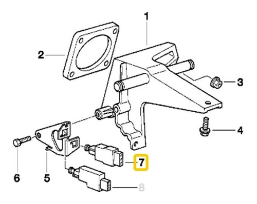 Bulbo De Stop Bmw Serie 7  E32 740i M60 Foto 3