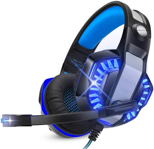 Fone De Ouvido Gamer Headset Knup Kp-491 Com Led Microfone