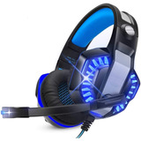 Fone De Ouvido Gamer Headset Knup Kp-491 Com Led Microfone