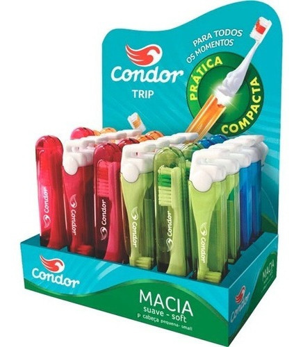 Cepillo De Dientes Condor Cepillo Trip Medio Pack X 24 Unidades